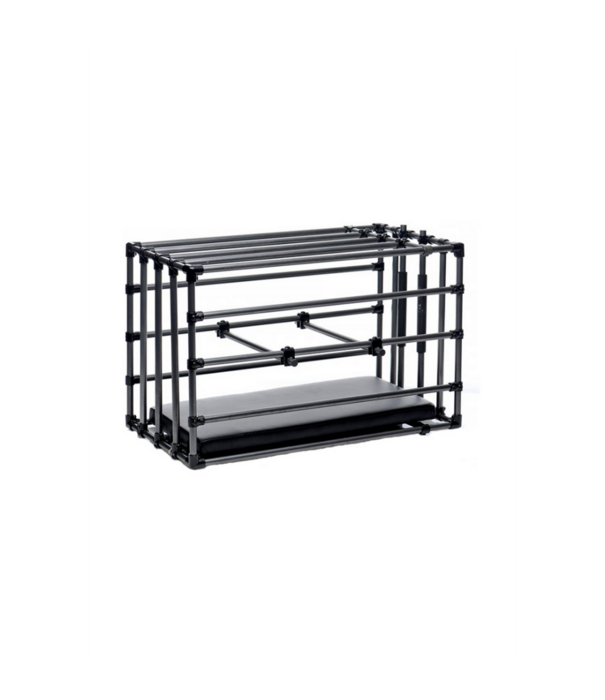 Hondenkennel - Verstelbare Puppykooi met Gevoerde Ondergrond