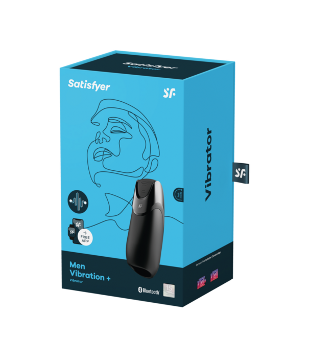 Satisfyer Mannen Vibration Plus Connect App - Zwart