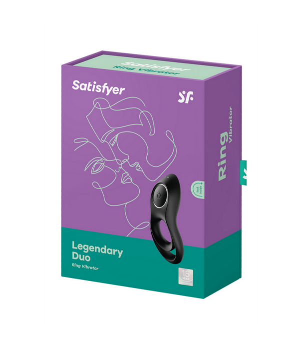 Satisfyer Legendarisch Duo - Vibrerende Cockring - Zwart