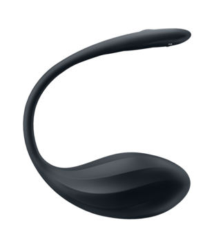 Ribbed Petal Connect App - Draagbare Koppel Vibrator - Zwart