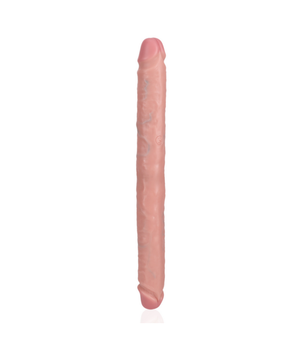 RealRock by Shots Slim Dubbel Eindige Dildo 14 / 35,6 cm - Vleeskleurig