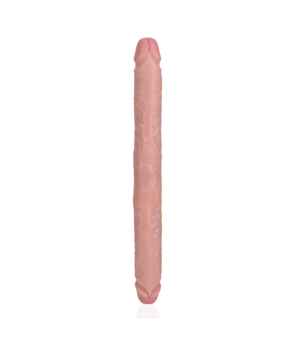 RealRock by Shots Slim Dubbel Eindige Dildo 14 / 35,6 cm - Vleeskleurig