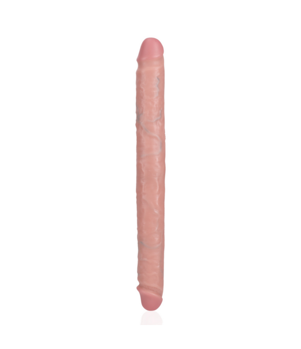 RealRock by Shots Slim Dubbel Eindige Dildo 14 / 35,6 cm - Vleeskleurig
