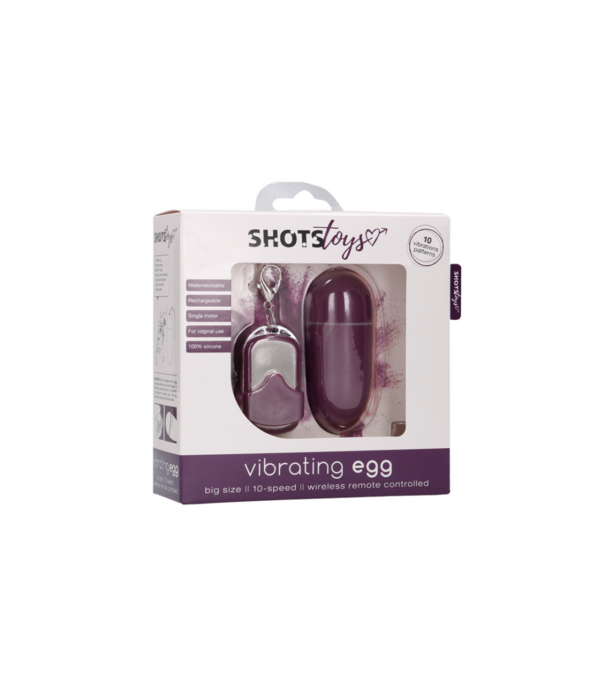 Shots Toys by Shots Vibrerende Ei met 10 Snelheden en Afstandsbediening - L - Paars