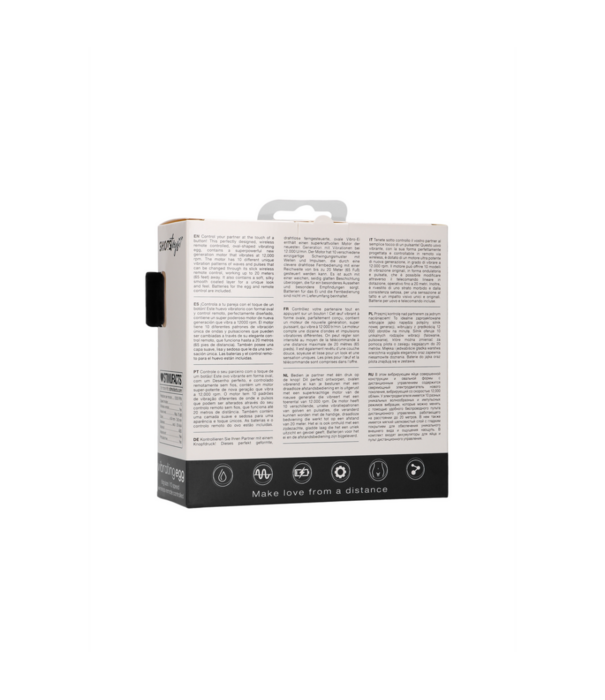 Shots Toys by Shots Vibrerende Ei met 10 Snelheden en Afstandsbediening - L - Zwart