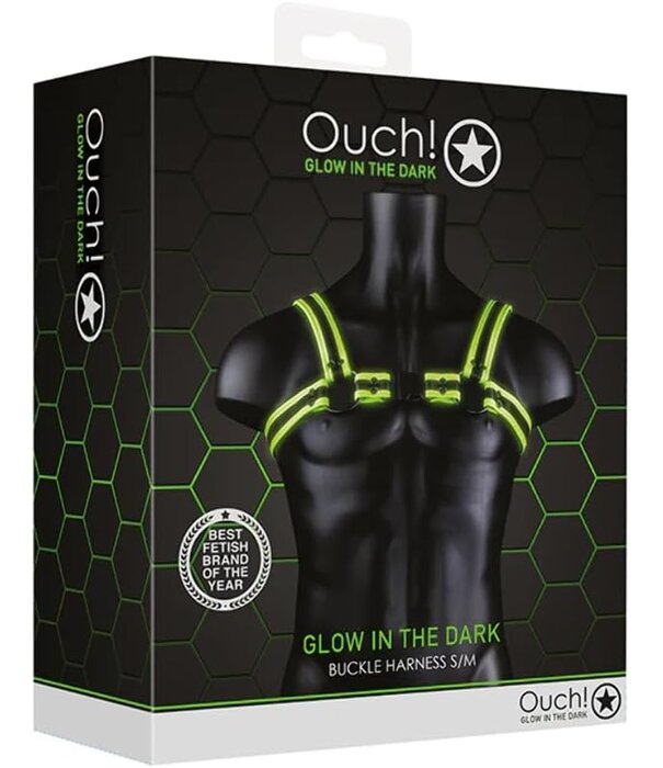 Ouch! by Shots Buckle Harnas- Glow in the Dark - L/XL