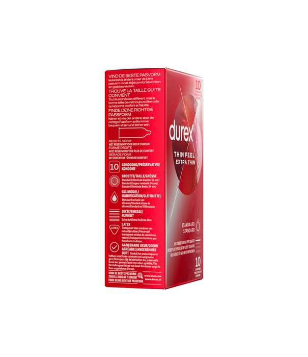 Durex Dunne Gevoel Extra Dun - Condooms - 10 Stuks