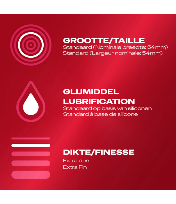 Durex Dunne Gevoel Extra Dun - Condooms - 10 Stuks