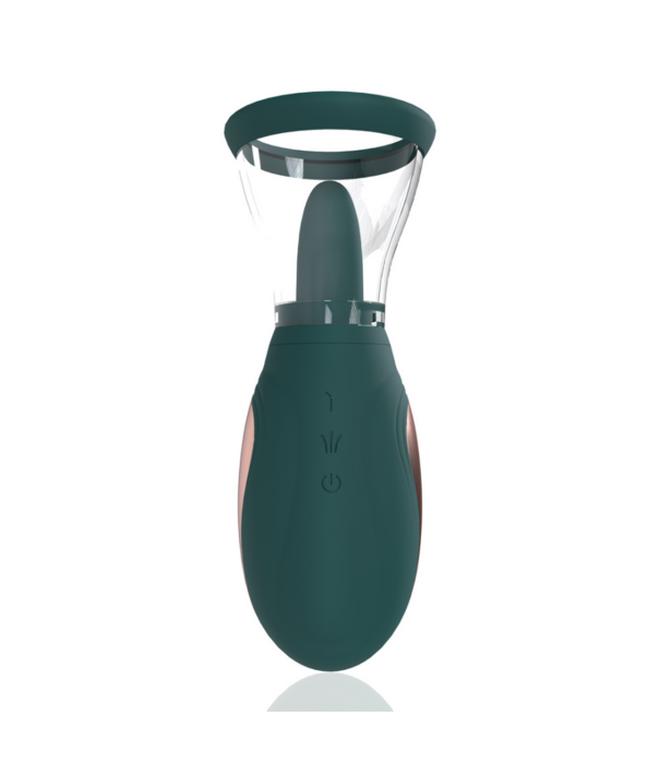 Pumped by Shots Enhance - Oplaadbare Vulva- en Borstpomp - Bosgroen