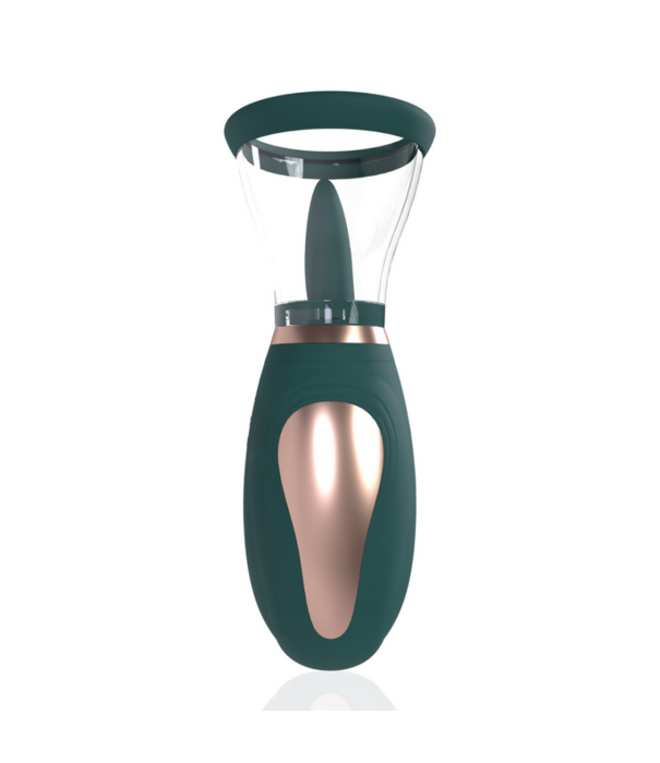 Pumped by Shots Enhance - Oplaadbare Vulva- en Borstpomp - Bosgroen