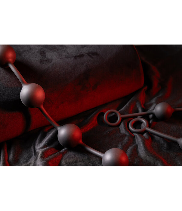 Ouch! by Shots Silicone Anale Ballen - Groot - Zwart