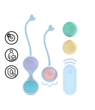 Vibrerende en 5 Gewicht Verwisselbare Kegelset - Paars