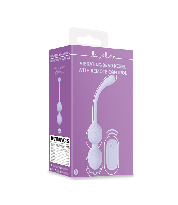 Loveline by Shots Vibrerende Kegelbal met Afstandsbediening - Lavendel