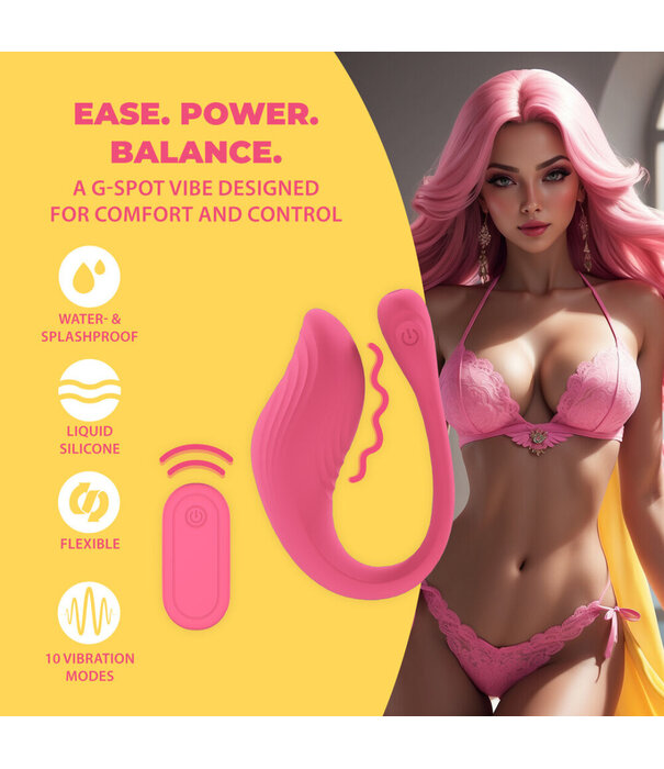 Loveline by Shots Vibrerende G-Spot Vibe met Afstandsbediening - Roze