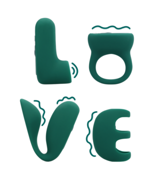 'LOVE' (S)explore Set - Groene Kristal