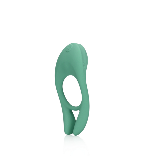 Loveline by Shots Ultra Soft Silicone Pointed Cock Ring - Blauw Gras