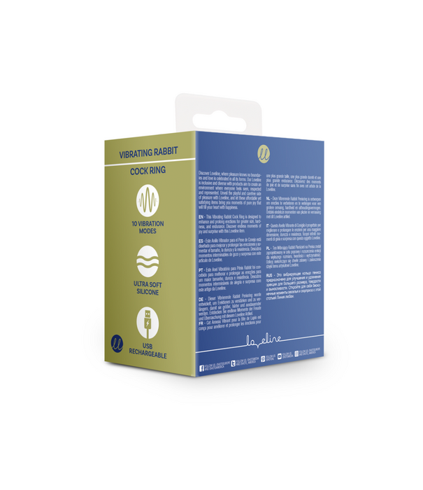 Loveline by Shots Vibrerende Rabbit Cock Ring - Baltisch Blauw