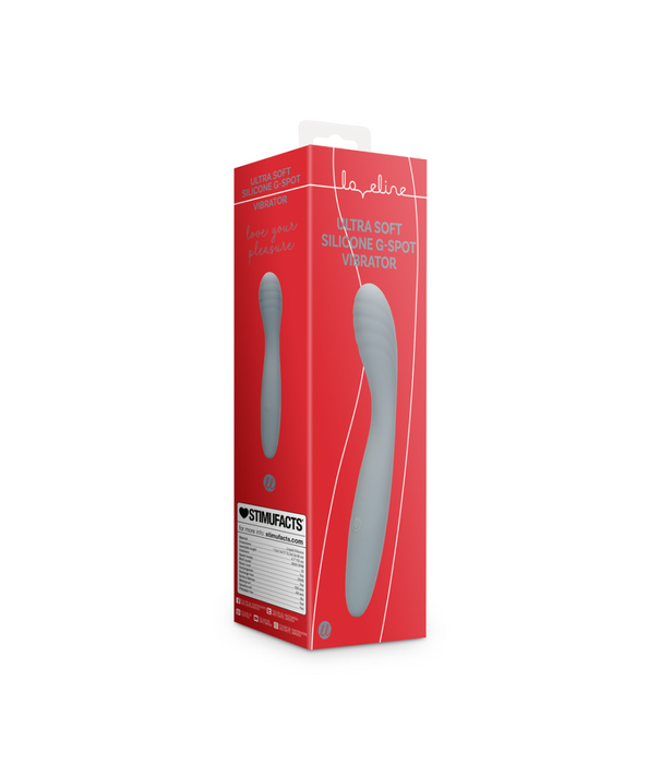 Loveline by Shots Ultra Soft Silicone G-Spot Vibrator - Basalt Grijs