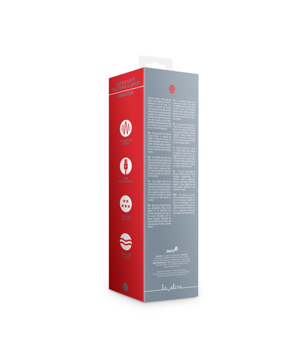 Loveline by Shots Ultra Soft Silicone G-Spot Vibrator - Basalt Grijs