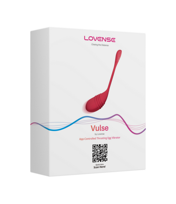 Lovense Vulse - App-gestuurde Duwende Ei Vibrator - Rood