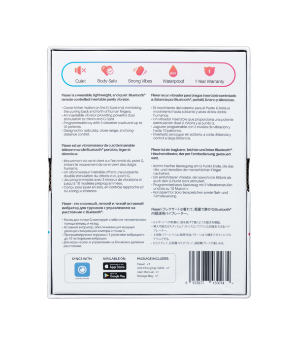 Lovense Flexer - Bluetooth Draagbare Vinger Vibrator - Roze