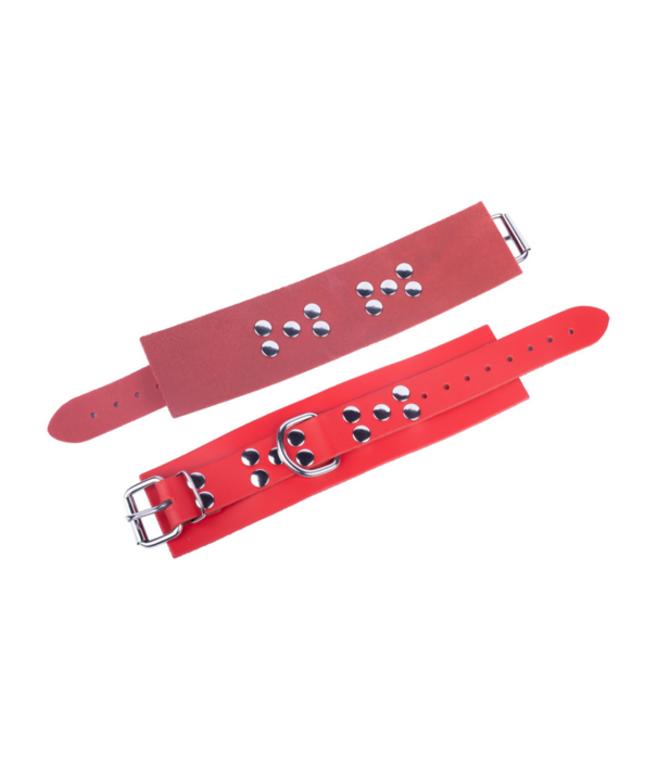 Red Leather Ultra Leather Handboeien - Rood