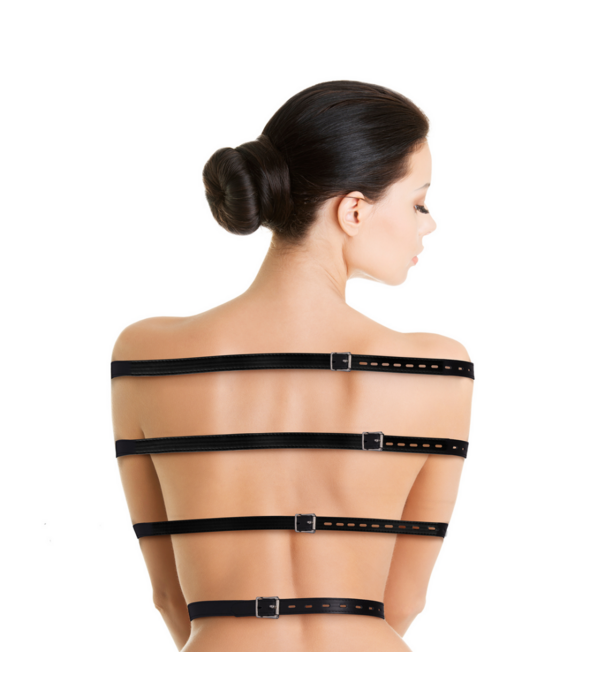 Ouch! by Shots Volledige Lichaams Bondage Riemen - Zwart