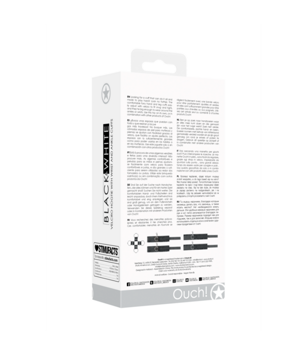 Ouch! by Shots Velcro Hogtie met Hand- en Enkelboeien