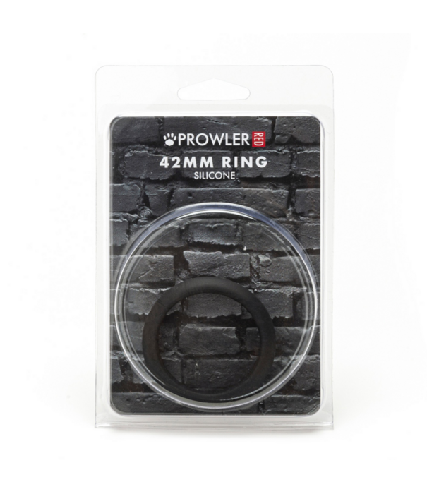 Prowler Red Silicone 42mm Ring - Zwart