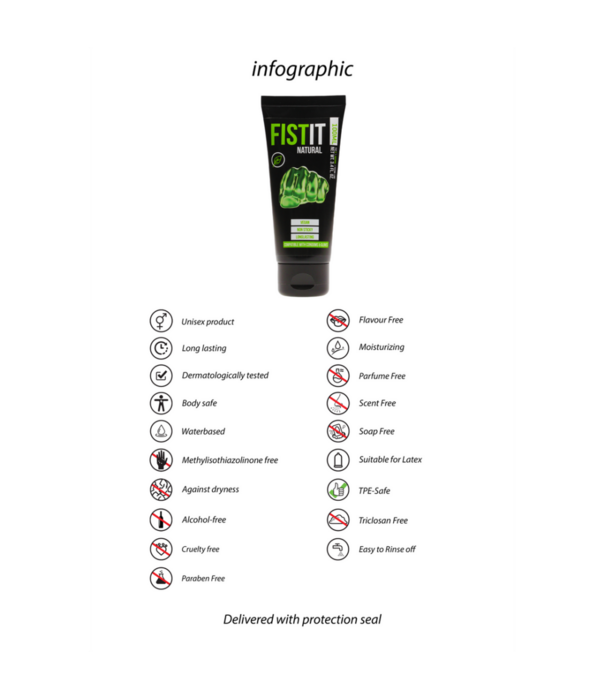 Fist It by Shots Natuurlijke Waterbasis Glijmiddel - 3.4 fl oz / 100 ml