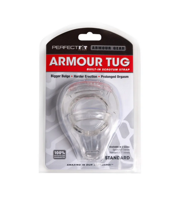 PerfectFitBrand Armor Tug - Cockring met Ball Strap