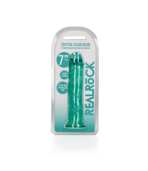 RealRock by Shots Rechtdoor Realistische Dildo met Zuignap - 7'' / 18