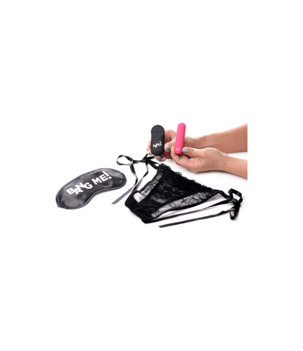 Power Panty - Kantpanty, Bullet Vibrator en Blinddoek