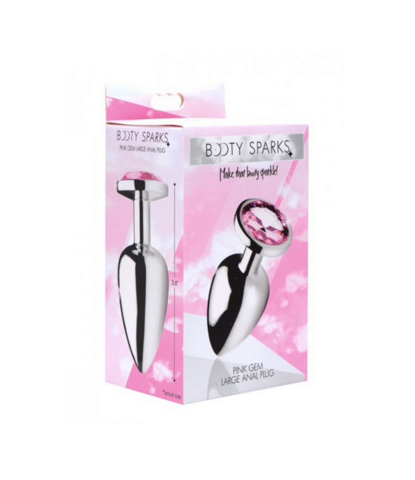 Roze edelsteen - Butt Plug - Groot
