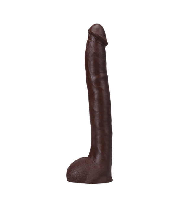 Doc Johnson Hollywood Cash - Realistische ULTRASKYN Dildo - 11 / 29 cm - Chocolade