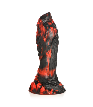 Grim Reaper - Siliconen Dildo - Rood/Zwart