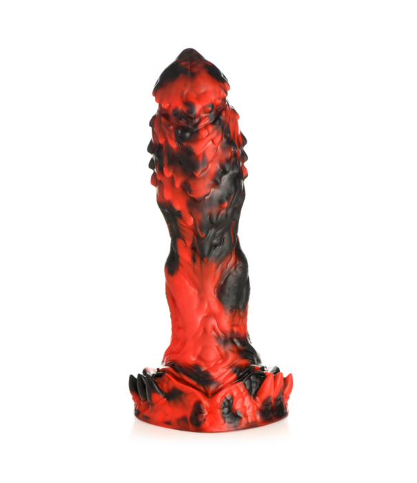 Grim Reaper - Siliconen Dildo - Rood/Zwart