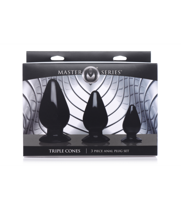 Driehoeksconussen - Anale Plug Set - 3 Stuks