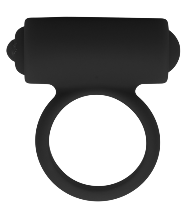 Doc Johnson Vibrerende C-ring - Zwart