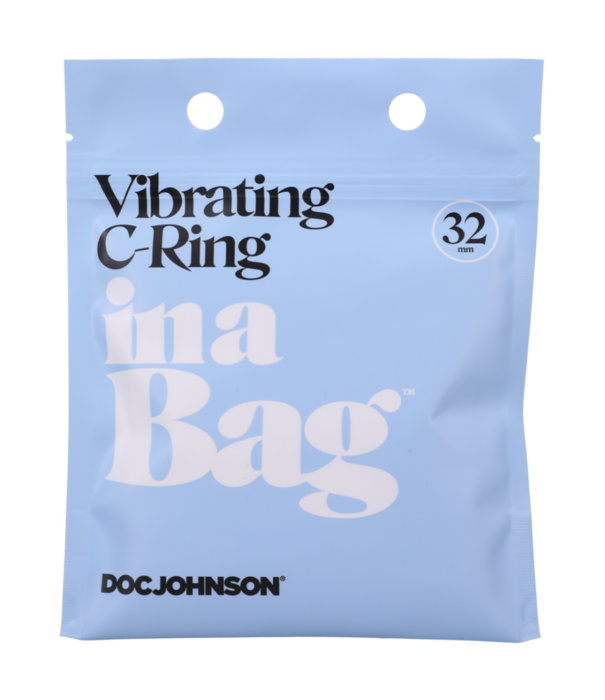 Doc Johnson Vibrerende C-ring - Zwart