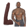 Druk - Realistische ULTRASKYN Dildo - 10 / 25 cm - Chocolade