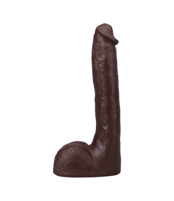 Doc Johnson Druk - Realistische ULTRASKYN Dildo - 10 / 25 cm - Chocolade