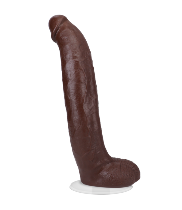 Doc Johnson Brickzilla - Realistische ULTRASKYN Dildo - 13 / 33 cm - Chocolade