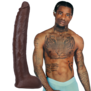 Damion Dayski - Realistic ULTRASKYN Dildo - 12 / 30 cm - Chocolade