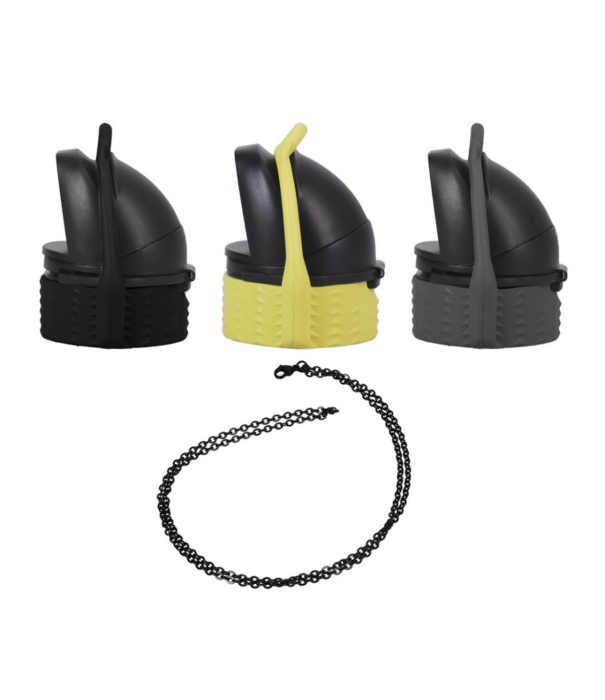 Doc Johnson EZ Top - Set van 3 - Zwart/Geel/Grijs