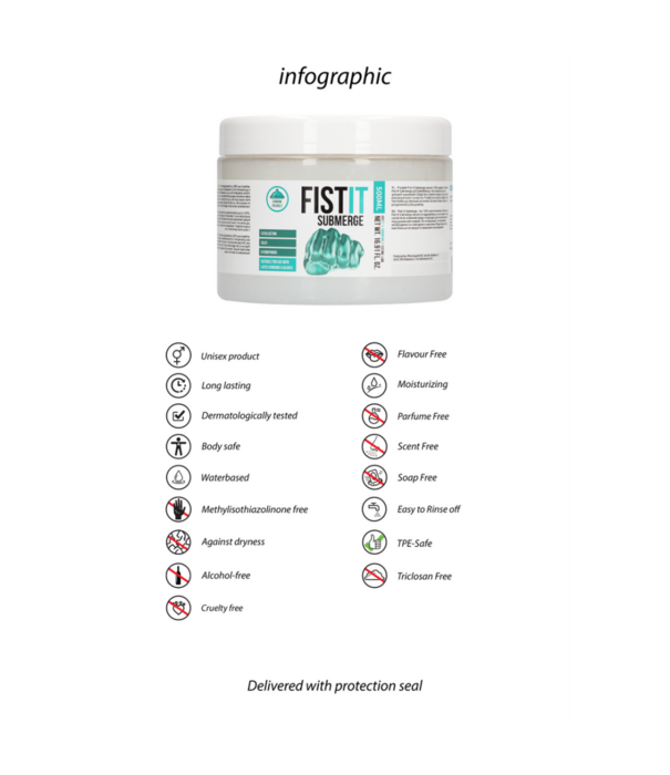 Fist It by Shots Submerge Lubricant - 17 fl oz / 500 ml