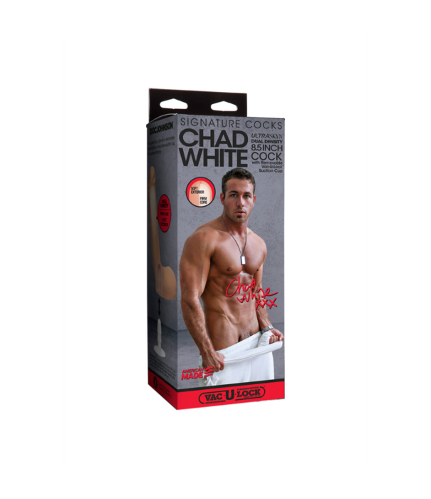Doc Johnson Chad White - Realistic ULTRASKYN Dildo - 8 / 20 cm