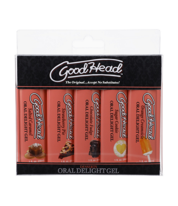 Doc Johnson Orale Delight Gel - Desserts - 5 Pack - 1 fl oz / 29 ml