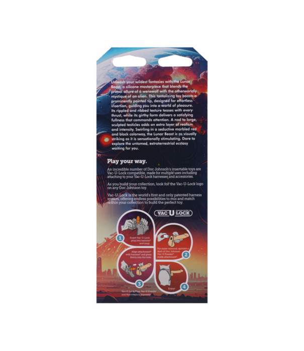 Doc Johnson Fantasy Fuckers - Rode Raider - Rood/Zwart