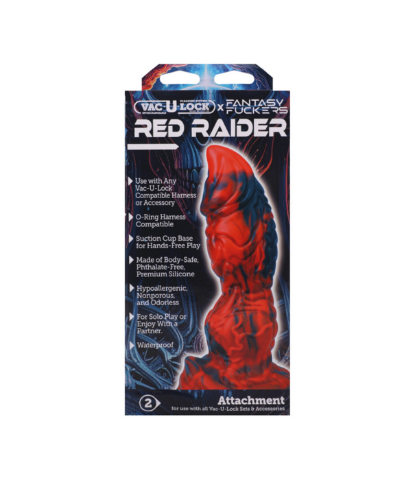 Doc Johnson Fantasy Fuckers - Rode Raider - Rood/Zwart